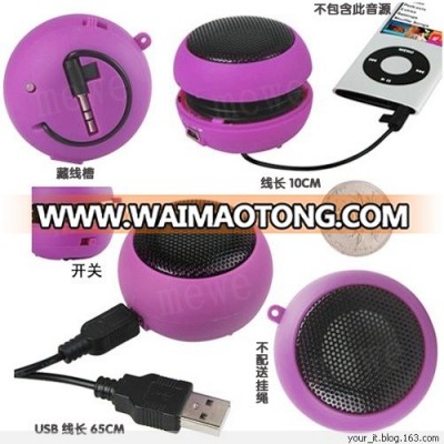 DC3.5 mini USB car digital round gift a handout speaker