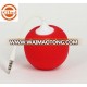 2015 Newstytle Mini sponge ball speaker round shape 3.5mm plug boom ball speaker with usb port